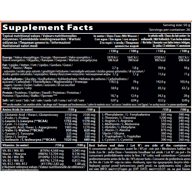 MUSCLE MASS 3000 4,5 KG 2