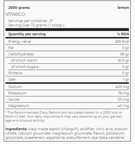 Vitargo 2 kg 2