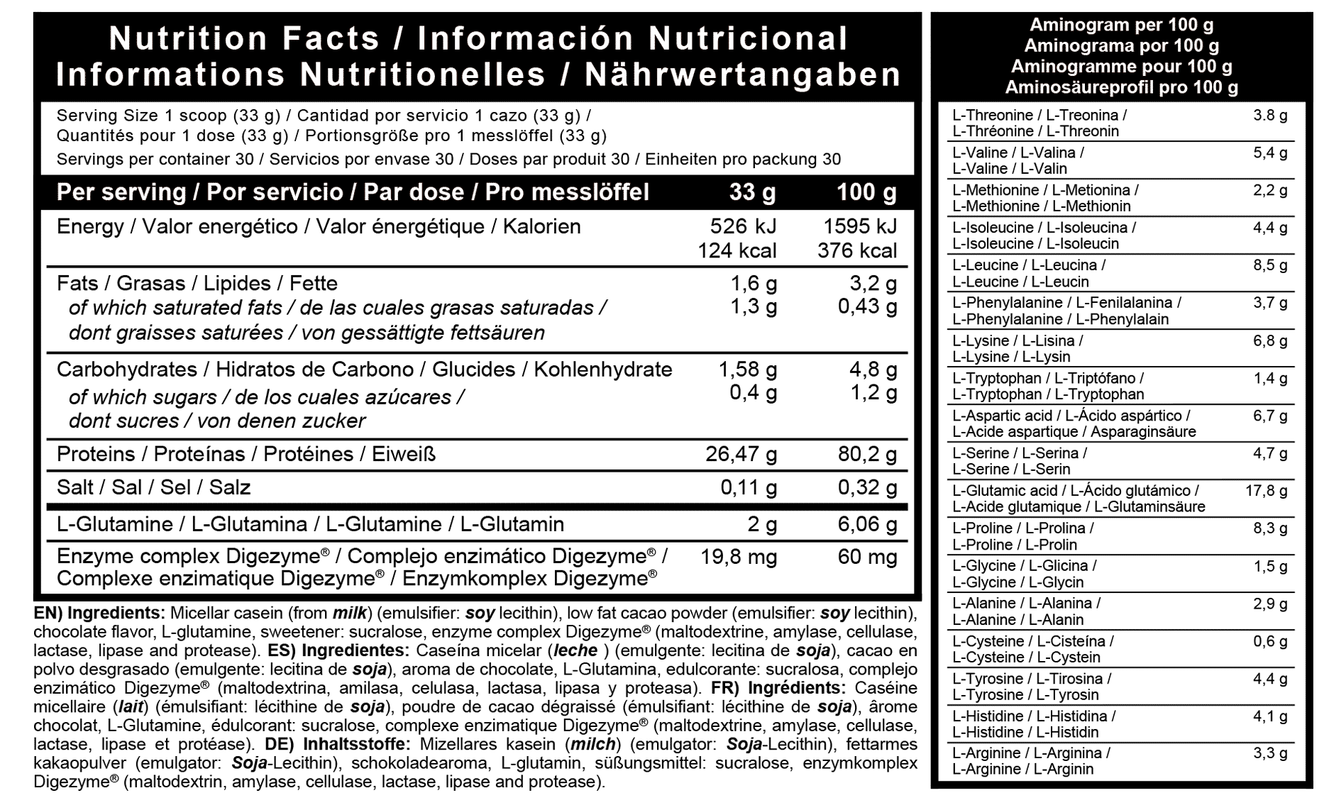 Casein Professional 1 kg 2