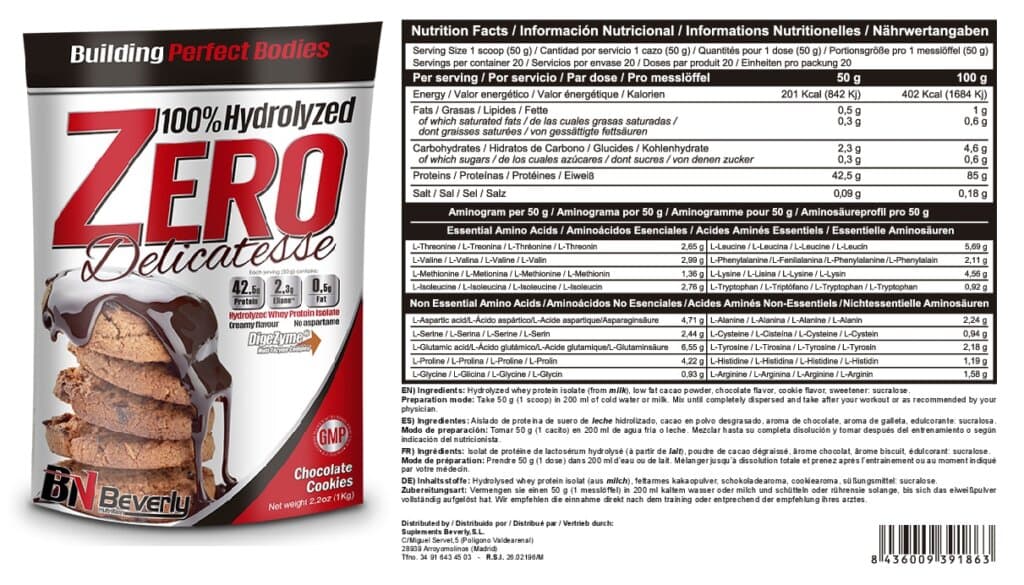 100% HYDROLYZED ZERO 1 KG 2