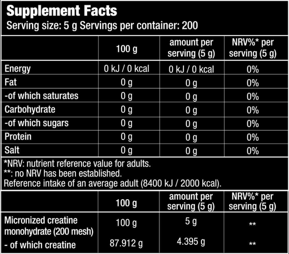 100% Creatine Monohydrate 500G 2
