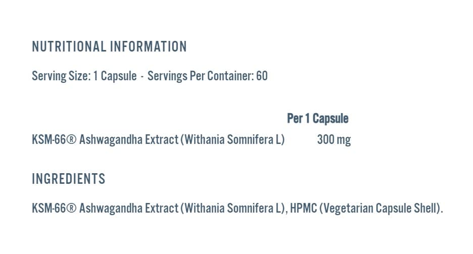 Ashwagandha KSM-66 60 Sofgels 2