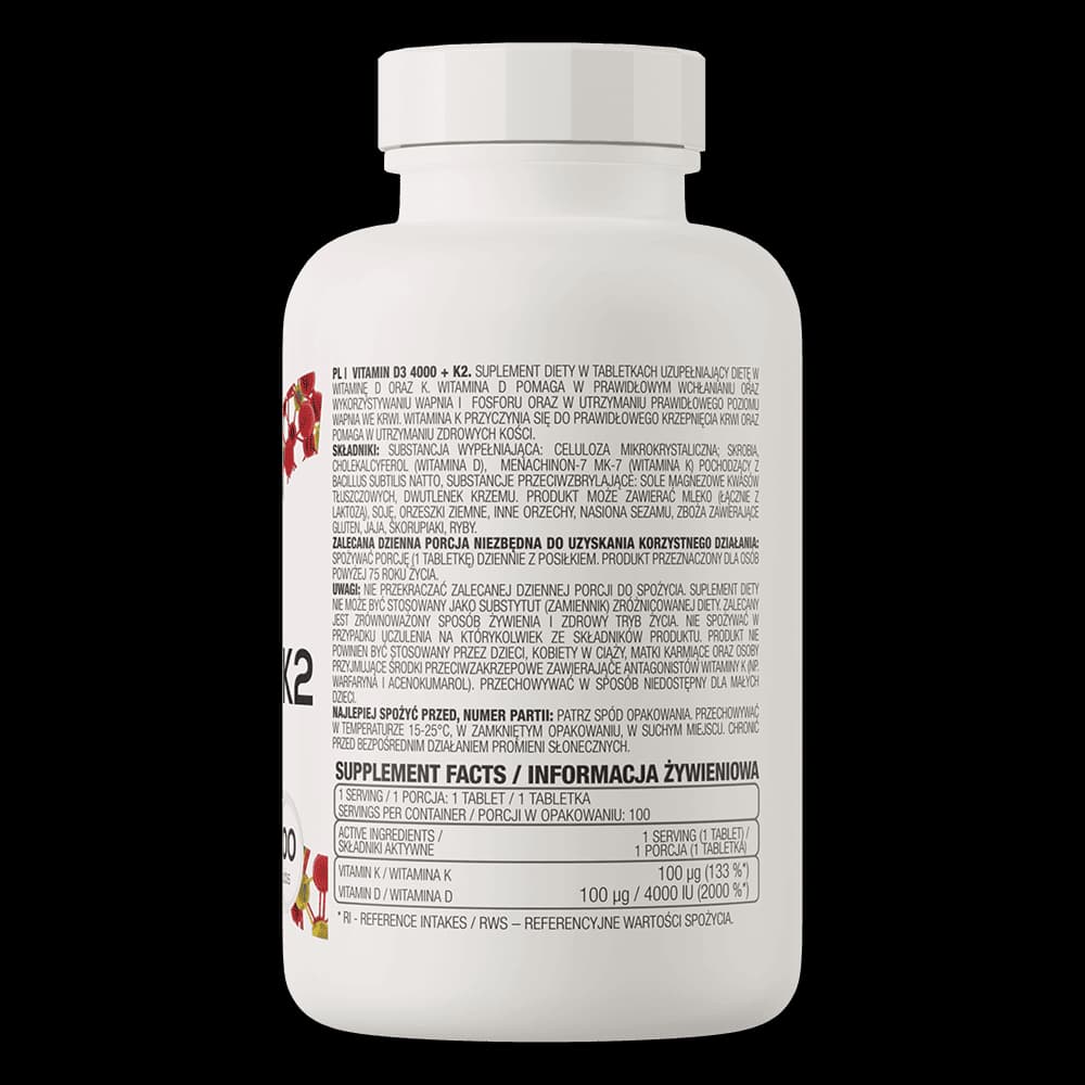 OstroVit Vitamin D3 4000+K2 2