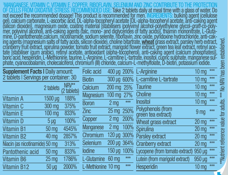 Multivitamin for Men 60 Tabs 2