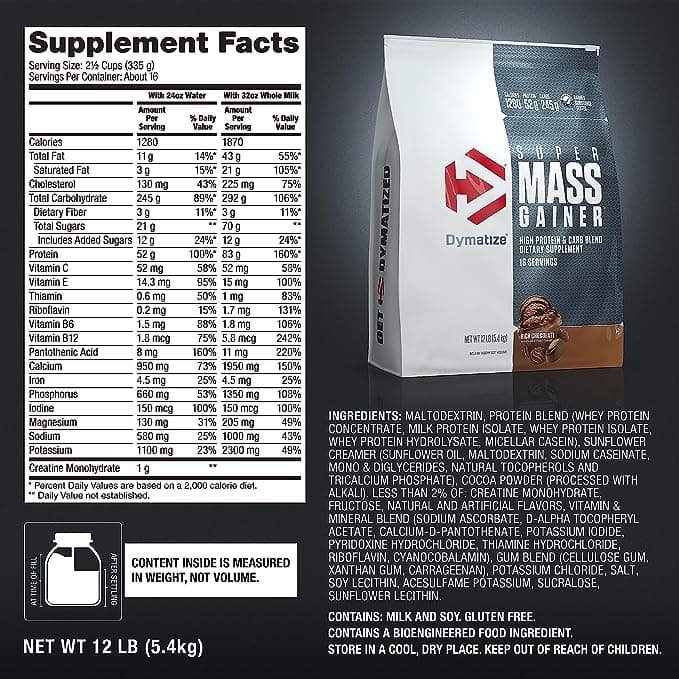 Dymatize Super Mass Gainer Protein 5.4 Kg 2