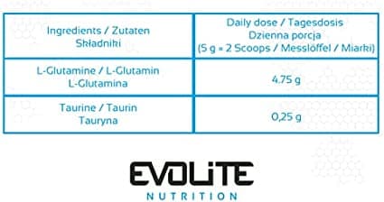 Evolite Glutamine 400g 2
