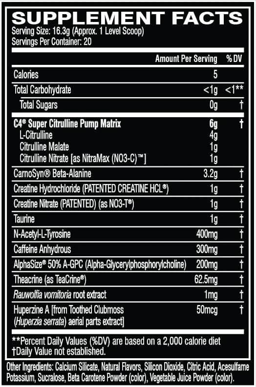 C4 Ultimate Pre Workout 2