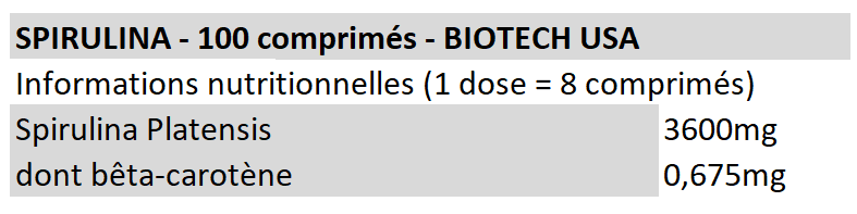 Spirulina Tabs 100 Tabs 2