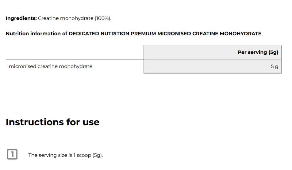 Ultra Pure Creatine 500g 2