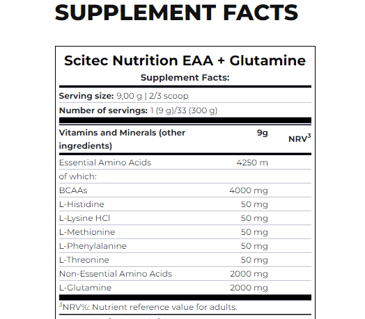 EAA + GLUTAMINE 300 g 2