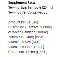 L-Carnitine Liquide 3000 2