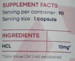 yohimbine HCL 90 capsules 2