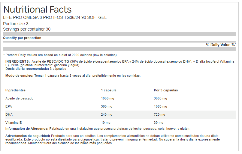 Omega 3 Pro Ifos tg36/24 90 Softgel 2