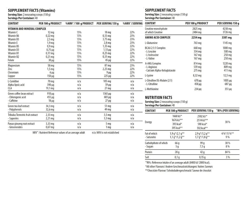 Metabolic Mass Gainer 6 kg 2