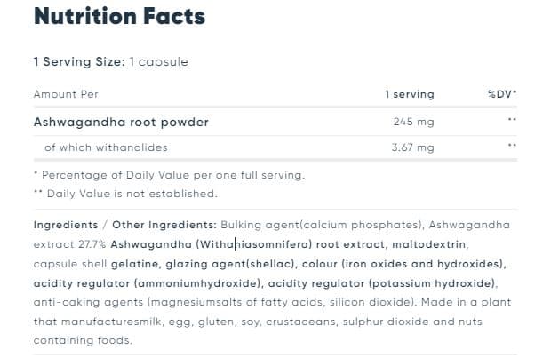 Ashwagandha – 60 capsules 2