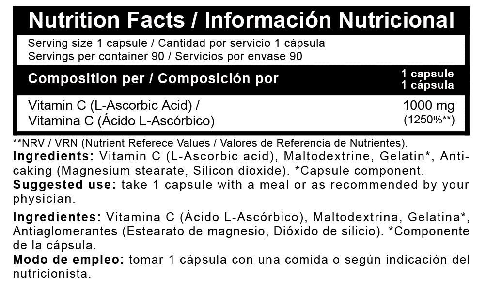 Vitamin C1000 90 Caps 2