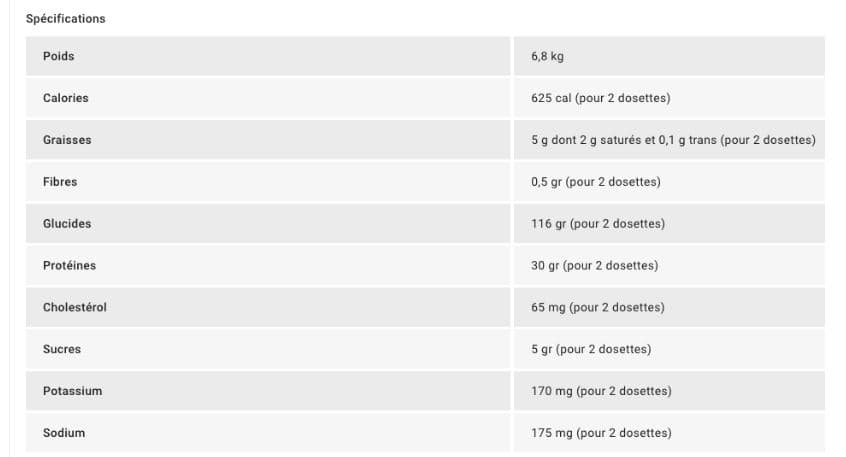 mammoth mass gainer 6.8kg 2