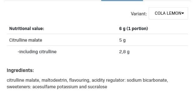 CITRULLINE 200g 2