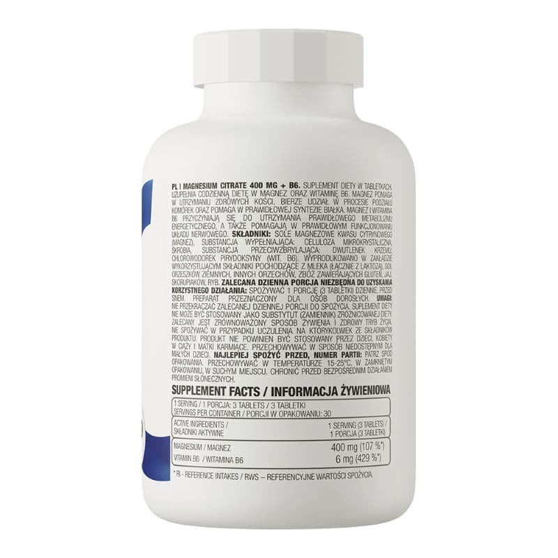 Magnesium Citrate 400 mg + B6 90 tablets 2
