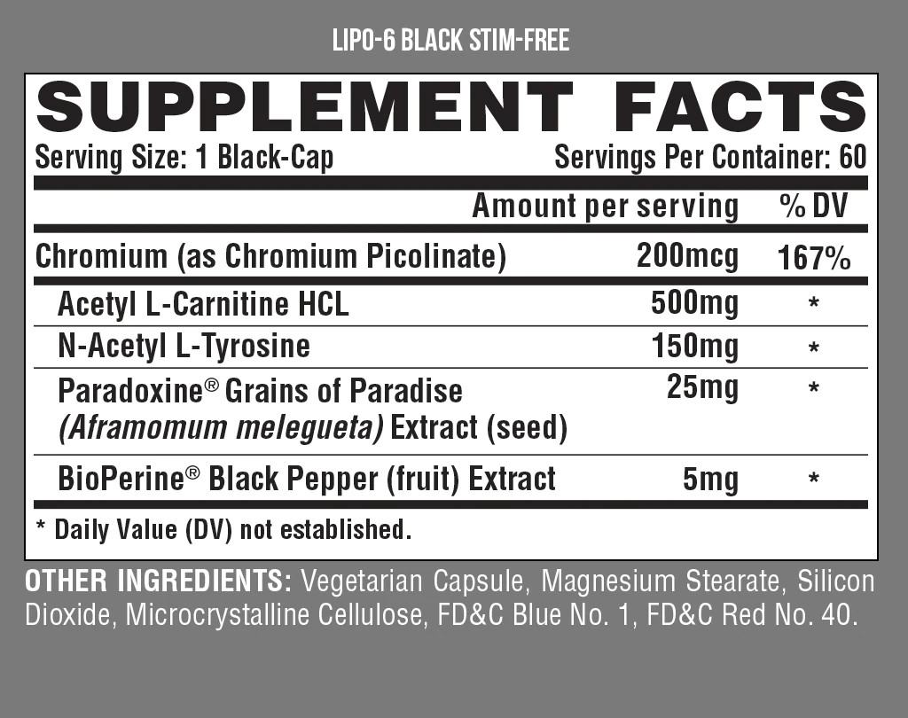 Lipo6 Black Stim Free 60 Softgel 2