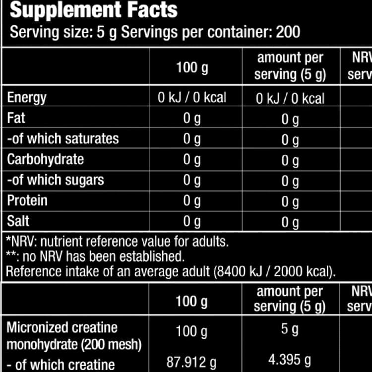 100%Creatine Monohydrate 300g 2