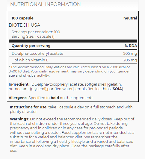 Vitamine E 100Caps 2
