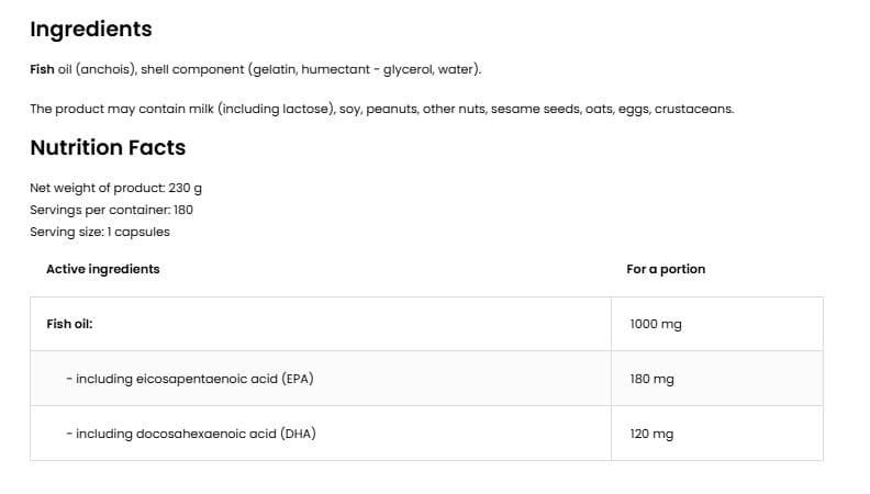 Omega 3 180 capsules 2