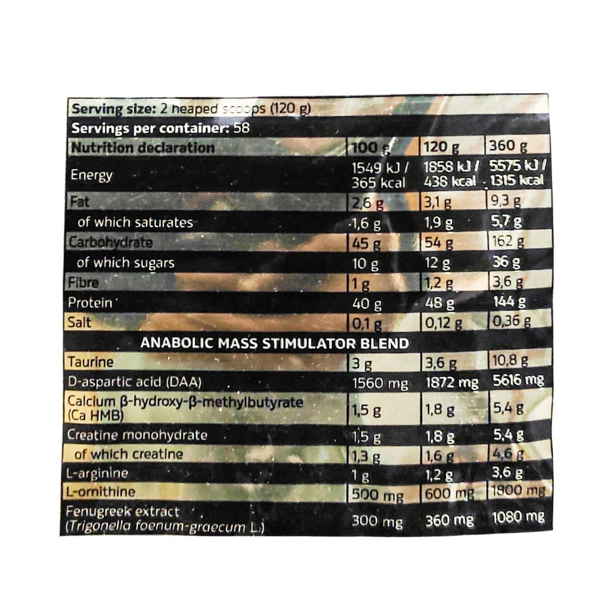 Anabolic Mass Gainer 7kg 3