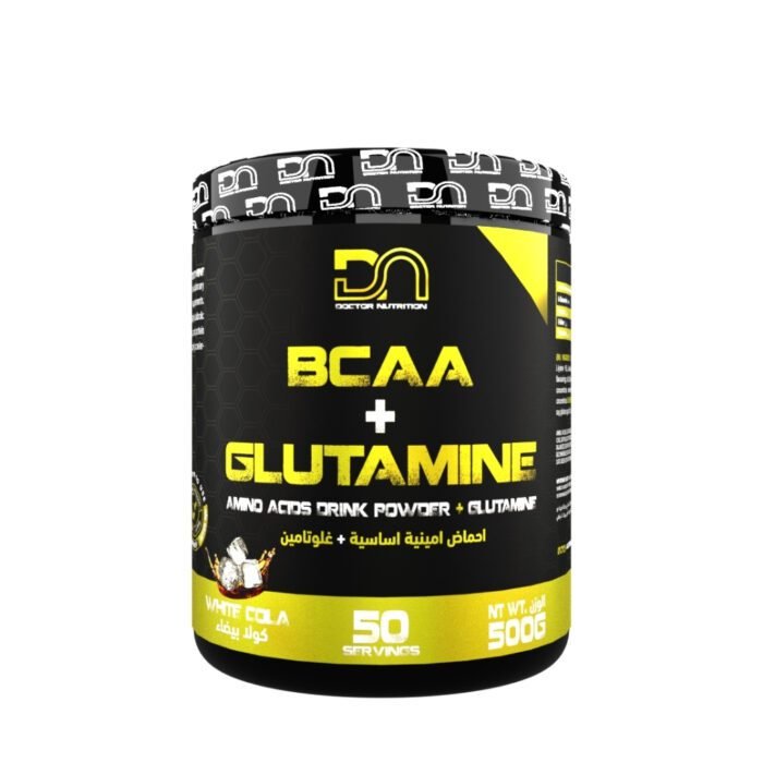 BCAA Glutamine Cola Blanche – 500 g – مكمل BCAA + غلوتامين بطعم كولا – Image 1
